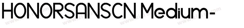 HONORSANSCN Medium字体转换